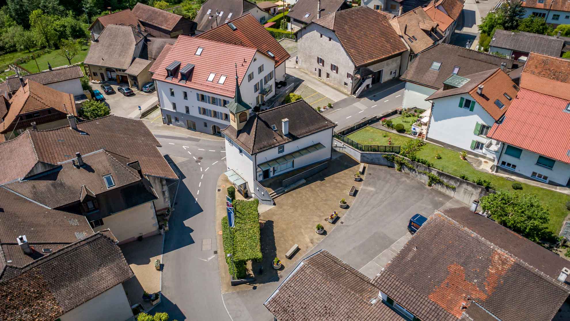 Vue du parking